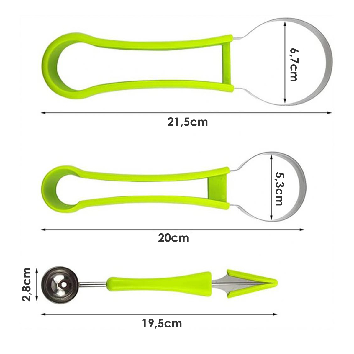 Fatiador De Frutas 4 Em 1 Cortador Melanc...