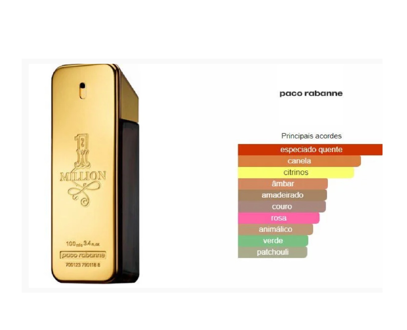 Perfume Million Paco Rabbane 100 Ml Original