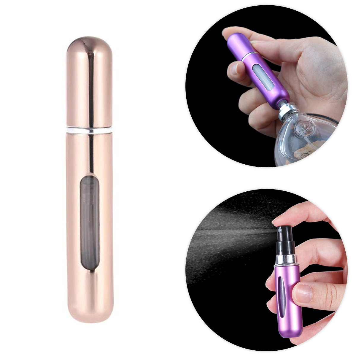 Mini Frasco Porta Perfume Recarregavel Vi...