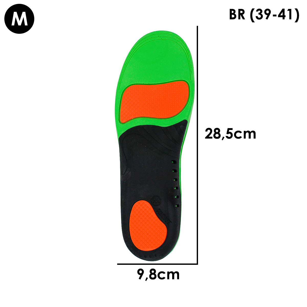 Palmilha Ortopedica De Gel Anatomica - Ta...