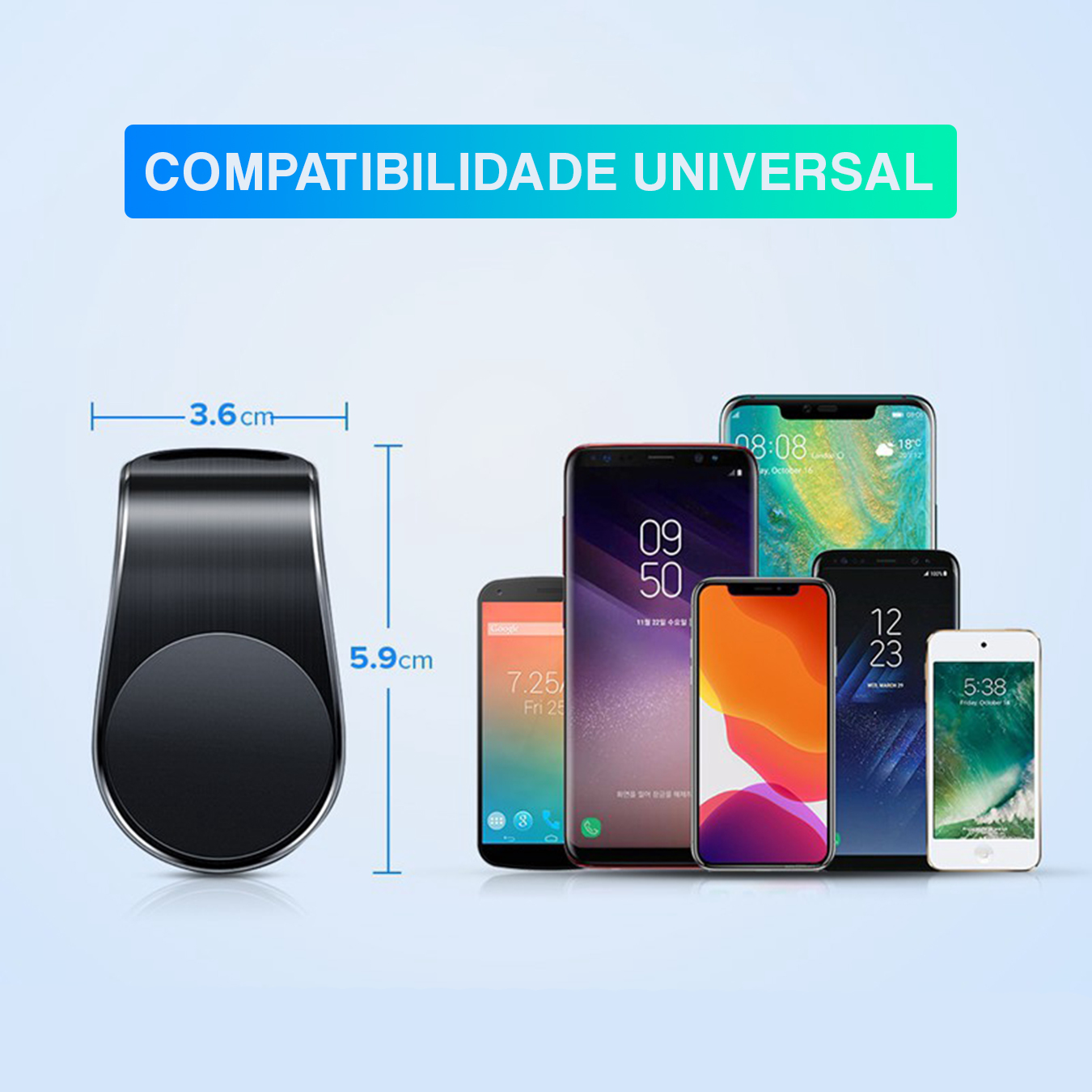 Suporte Celular Automotivo Universal Magn...