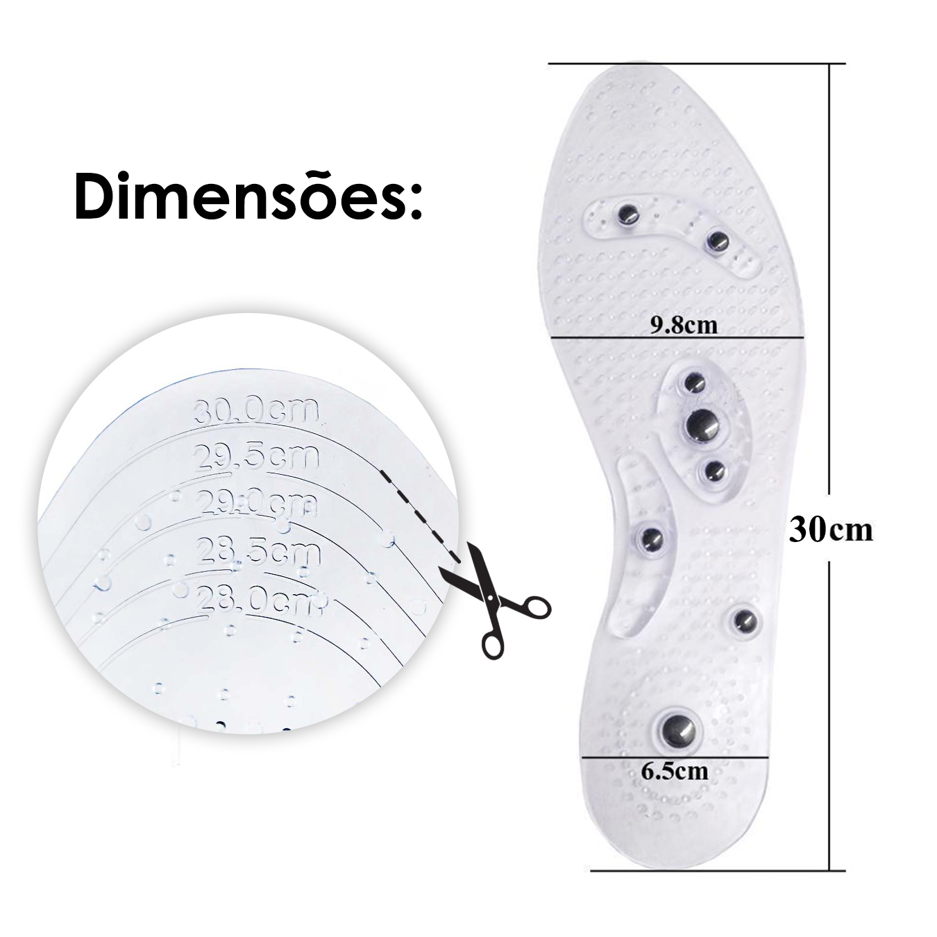 Palmilha Magnética Anti Estresse