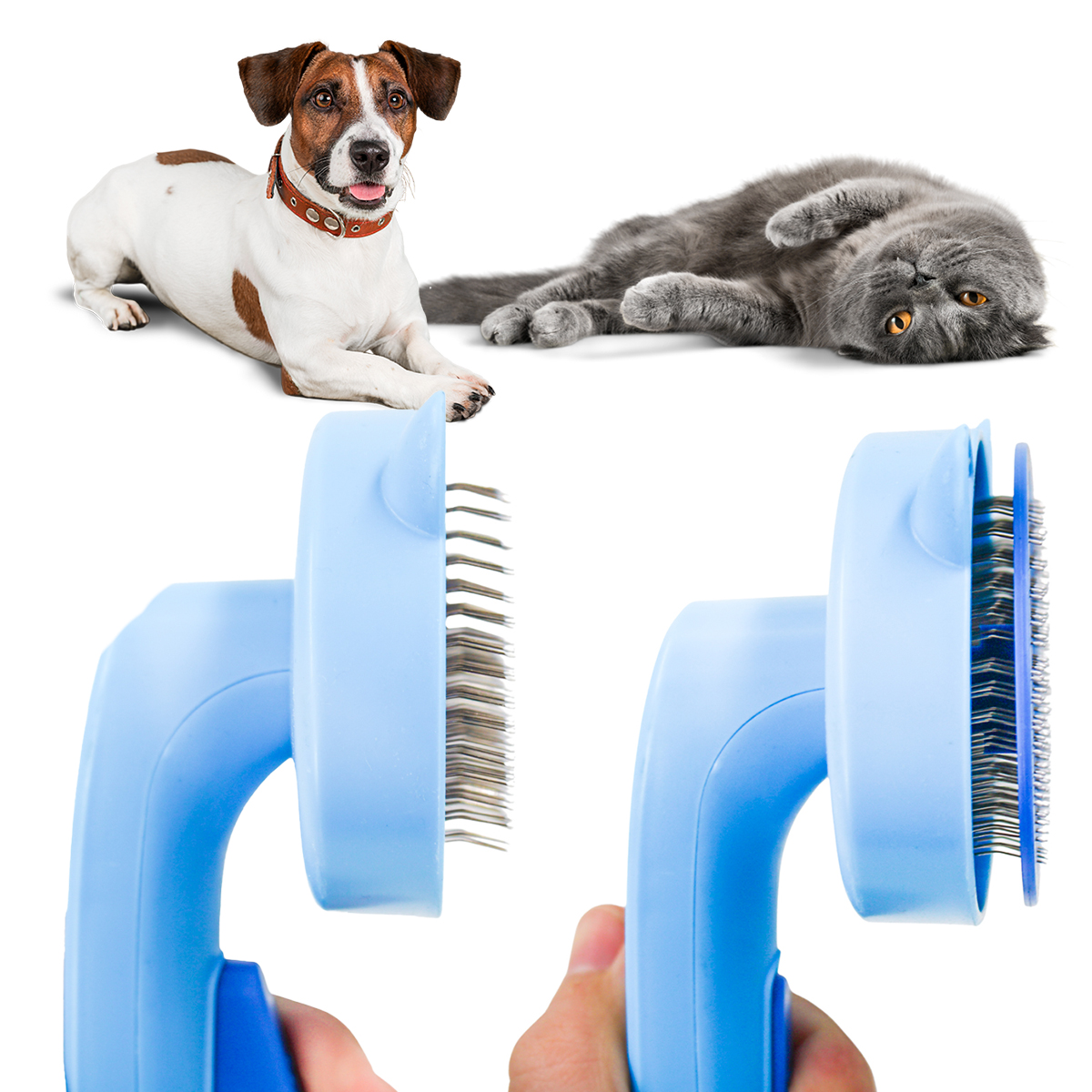 Tira Pelos Pet Rasqueadeira Removedor Gat...