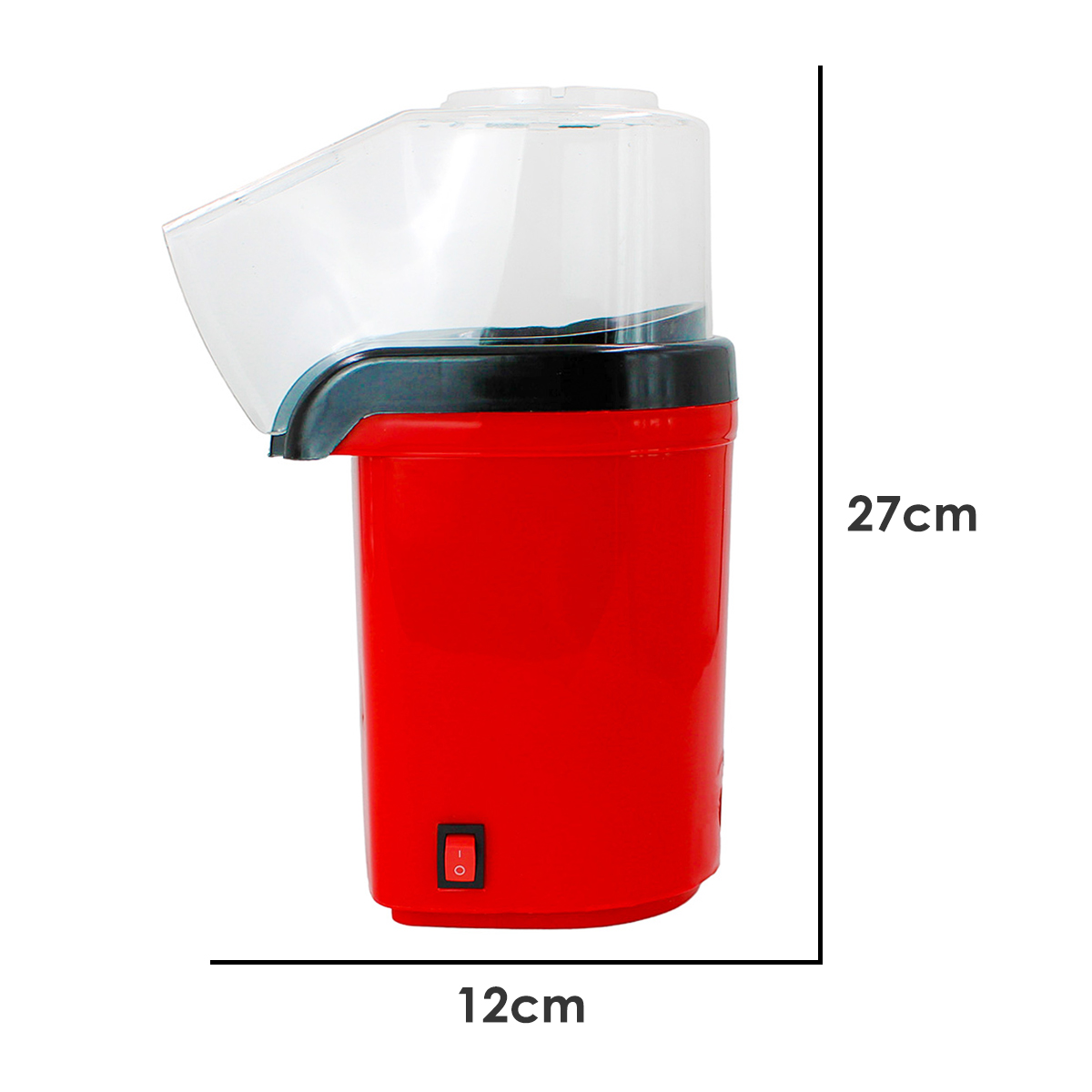 Pipoqueira Eletrica Ar Quente Vermelha 12...